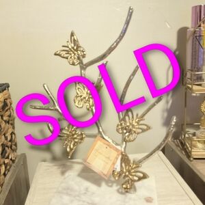 Gold Butterfly Jewelry Organizer